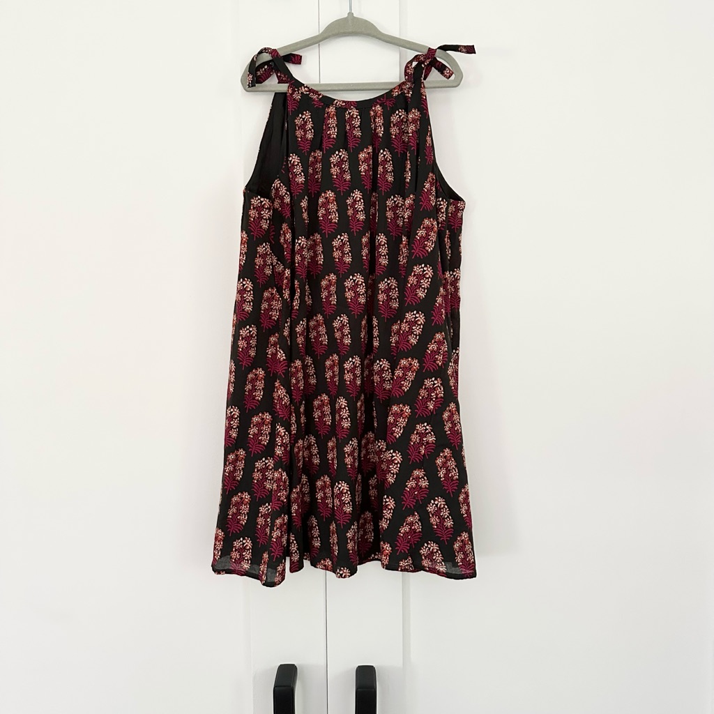 Crewcuts Red And Black Sleeveless Halter Sundress Casual